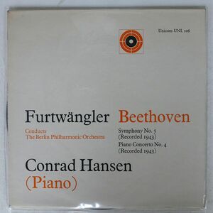 英 WILHELM FURTWANGLER/BEETHOVEN：SYMPHONY NO. 5 OP. 67/UNICORN UNI106 LP