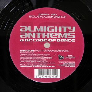 VA/ALMIGHTY ANTHEMS - A DECADE OF DANCE/ALMIGHTY 12ALMYAA 12