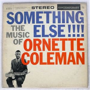米 STEREO-ORIGINAL ORNETTE COLEMAN/SOMETHING ELSE/CONTEMPORARY S7551 LP