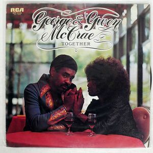 見本盤 GEORGE & GWEN MCCRAE/TOGETHER/RCA RVP6018 LP