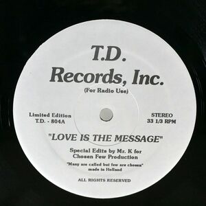 MFSB/LOVE IS THE MESSAGE/T.D. RECORDS, INC. TD804 12