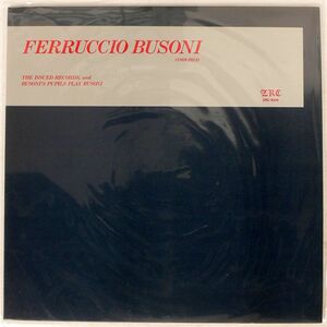 ブート FERRUCCIO BUSONI/PLAYS/ZRC ZRC1006 LP