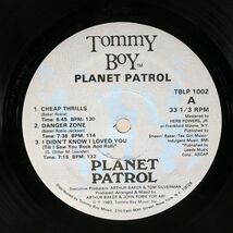 PLANET PATROL/PLANET PATROL/TOMMY BOY TBLP1002 LP_画像2