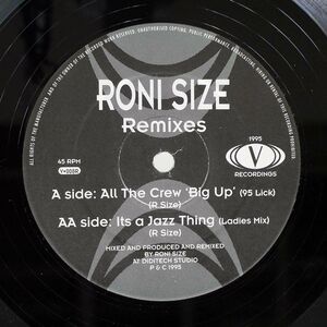 RONI SIZE/RONI SIZE REMIXES/V RECORDINGS V008R 12