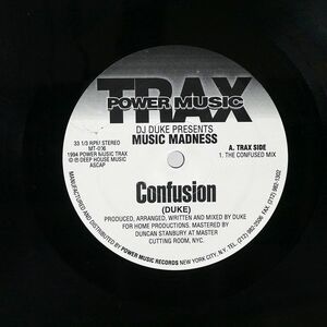 DJ DUKE/CONFUSION/POWER MUSIC TRAX MT006 12