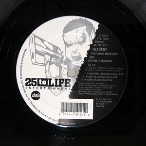 帯付き TRAGEDY KHADAFI/LA, LA (MARLEY MARL REMIXES)/25 TO LIFE ENTERTAINMENT TTL1012 12