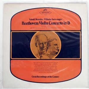 MENUHIM,FURTWANGLER/BEETHOVEN: VIOLIN CONCERTO IN D - ROMANCE NO. 1 IN G, OP. 40/SERAPHIM 60135 LP