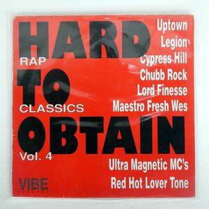 VA/HARD TO OBTAIN RAP CLASSICS VOL. 4/VIBE HTO4 LP