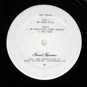 THEO PARRISH/ANY OTHER STYLES/SOUND SIGNATURE SS045 12