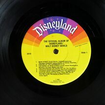 UNKNOWN ARTIST/THE OFFICIAL ALBUM OF DISNEYLAND WALT DISNEY WORLD/DISNEYLAND 2510 LP_画像2