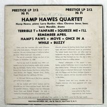 HAMPTON HAWES/QUARTET/PRESTIGE PRLP212 10_画像2