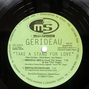 GERIDEAU/TAKE A STAND FOR LOVE/M.U.S.I.C. MUSICSTATIONMS1249 12