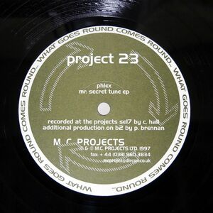 PHLEX/MR. SECRET TUNE EP/M.C. PROJECTS PROJECT23 12