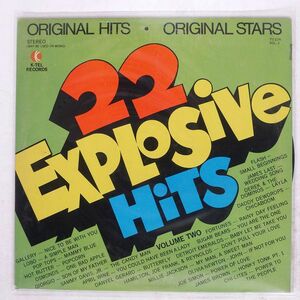 VA/22 EXPLOSIVE HITS, VOL 2/K-TEL TU224 LP