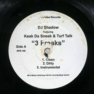 DJ SHADOW/3 FREAKS/RAPID PULSE RPR100 12