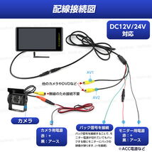 トラック バックカメラ バックモニター セット ワイヤレス 無線 9インチ ミラー 映像 乗用車 大型車 バス キャンピングカー 汎用 TKC-430_画像8