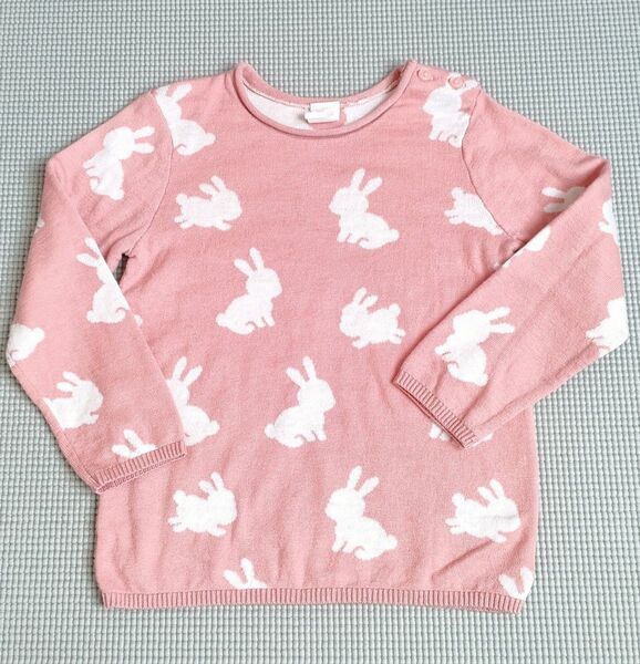 H&M キッズ セーター ニット 長袖セーター トップス 女の子 90cm かわいい うさぎ