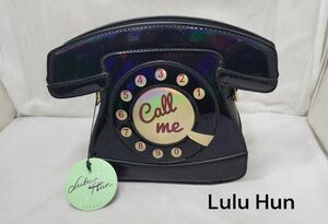 Lulu Hun　黒電話モチーフエナメルバッグ　中古