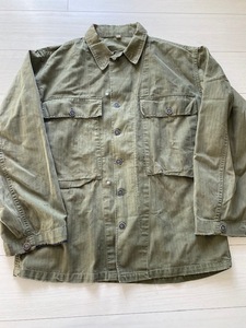 40'sVintage・米軍U.S.ARMY M-43 HBTヘリンボーンジャケットオリジナル！最高の雰囲気！100円～最落無し！検索大戦USNAFN-1P-4250s60s501XX