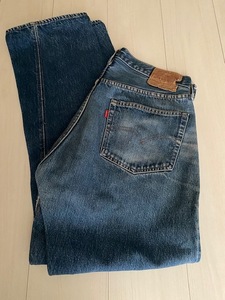 美品肉厚！70'sLEVI'Sリーバイス501 66後期デニムパンツ！W36L34いいサイズ！裾オリジナル！検索40s50s60sBIGE501XXタイプ大戦前期赤耳