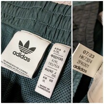 アディダス Rekive トラックパンツ（ジャージ） 緑 黒 2XL/アディダスオリジナルス adidas Originals ナイロンパンツ ミネラルグリーン_画像9