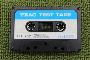 希少未使用 99012033 TEAC TEST TAPE MTT-257 FREQUENCY 6.3k/1k/125Hz IEC PRAGUE 1981 MADE IN JAPAN ティアック テストテープ