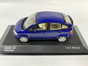 希少品　Audi A2 2000Year 1/43 scale Dark blue MINICHAMPS 製