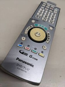 【FKB-28-33】ジャンク　 パナソニック Panasonic EUR7655Y30 DMR-EH66用リモコン レコーダー用リモコン　上部フラップなし
