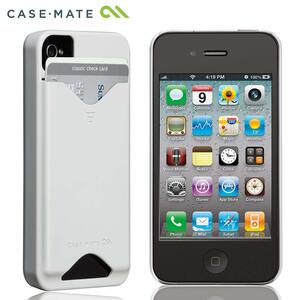 即決・送料無料)【ICカードが収納可能なハードケース】Case-Mate iPhone 4S/4 ID Case Glossy White