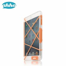 即決・送料込)【スタンド機能付きハードケース】ahha iPad mini 3/2/1 用 AZZARO SPARK ORANGE_画像2