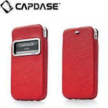 即決・送料込)【スリーブスタイルケース】CAPDASE iPhone 4S/4 用 スマートポケット リュクスID レッド/ブラック_画像1