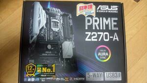 [送料無料] CPU、メモリ、ファン付きATXマザーボード ASUS PRIME Z270-A　Intel Core i7-7700 3.60GHz搭載　8GHzメモリ×２　保証あり