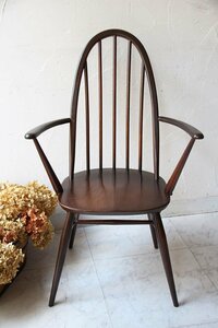 ■店頭価格　￥４４０００■ERCOLアーコールアームクエーカーチェア４５■ヴィンテージチェア 木製古木椅子■イギリスビンテ―ジ