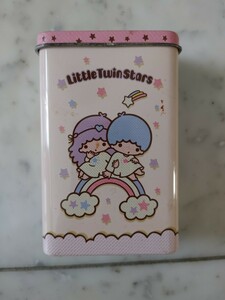 リトル・ツイン・スターズ　Little Twin Stars　サンリオ　収納缶　小物入れ　美品　希少　ヴィンテージ　レア