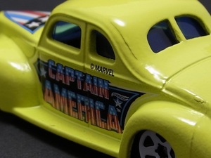 ★日曜夜★未開封新品★'40 FORD COUPE★CAPTAIN AMERICA 75TH ANNIVERSARY SERIES★HOT WHEELS