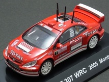 ★★日曜夜★ルース★PEUGEOT 307 WRC★2005 MONTE CARLO★MARCUS GRONHOLM★RALLY CAR COLLECTION★CM'S★1/64_画像1