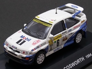 ★★日曜夜★ルース★FORD ESCORT RS COSWORTH★1994 MONTE CARLO★FRANCOIS DELECOUR★RALLY CAR COLLECTION★CM'S★1/64