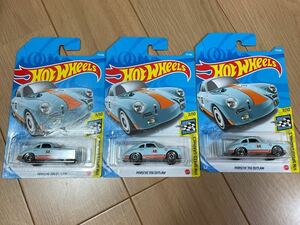 Hot Wheels PORSCHE 356 OUTLOW 3台 ポルシェ アウトロウ ガルフ GULF