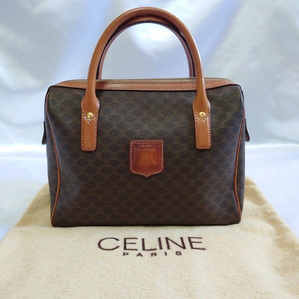 極美品 CELINE マカダム柄 ハンドバッグ