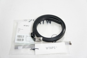 美品 23AW WTAPSダブルタップス T15 BELT SYNTHETIC ドレス ベルト アップル レザー 232MYDT-AC01 サイズ03 黒1211N▲