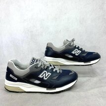 極美品 New Balance ニューバランス CM1600LV ABZORB ローカット スニーカー ランニング シューズ 28cm ネイビー メンズ 靴_画像3