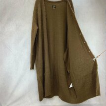 定価¥41,800 Needles ニードルズ JO260 Mohair Long Cardigan Solid モヘア ロング カーディガン アウター ニット S ブラウン ネペンテス_画像3