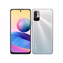 【新品未使用】Xiaomi Redmi Note 10 JE XIG02 クロームシルバー AU版SIMロック解除済【即日発送、土、祝日発送】【送料無料】_画像1