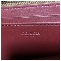 新品未使用 COACH コーチ レインボー 長財布 財布 シグネチャー ストラップ ラウンドファスナー 財布本体のみ_画像4