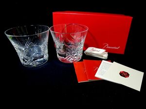 1000円スタート 食器 計2点 Baccarat バカラ Stella ステラ 2014 イヤータンブラーグラス ロックグラス ペア 付属品有 11 JJ①413