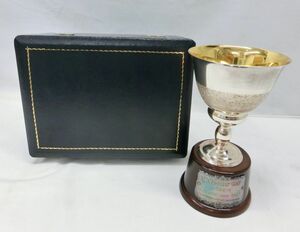 1000円スタート トロフィー 1点 純銀製 SILVER シルバー 金属工芸 優勝カップ 優勝トロフィー 記念品 置物 ゴルフ 箱付 11 NN①429