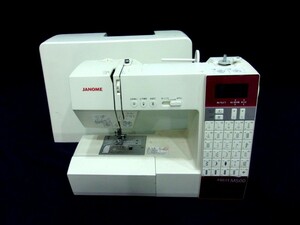 1000円スタート ミシン JANOME EQULE M500 Model 809 ジャノメ ハンドクラフト 手工芸 通電確認済み ケース付 11 ミシン⑫1074