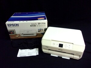 1000円スタート インクジェット複合機 EPSON EP-711A エプソン プリンター プリンタ 通電確認済み 箱付き TSN NN1001