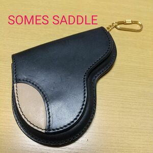 美品 レア物 SOMES SADDLE ソメスサドルキーホルダー付きコインケース