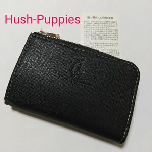 新品同様 Hush-Puppies ハッシュパピー レザー ミニ財布 コインケース